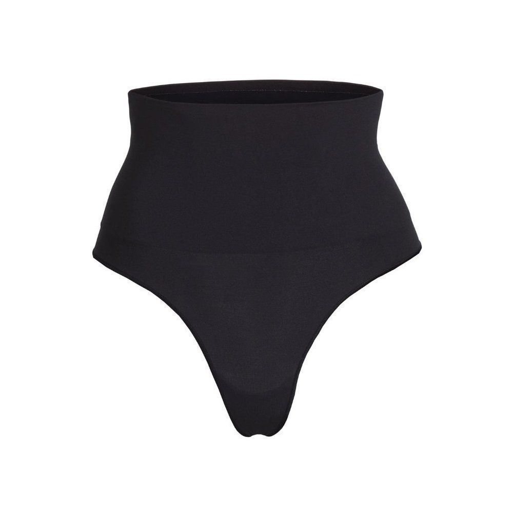 CT1239a NWOT SKIMS CORE CONTROL THONG COLOR ONYX